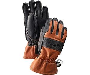 Hestra Guantes Exterior Fält Guide 5-Finger Hombre - Made in the EU de piel con forro Invierno otoño/invierno - 9 HS marrón oscuro