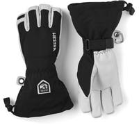Hestra Guantes Heli Ski 5-Finger Mujer/Hombre - con dedos forro, Cierre autoadherente, Cierre autoadherente otoño/invierno Invierno - 13 HS negro