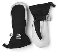 Hestra Heli - Manopla de esquí para Mujer, de Piel, para esquí, Snowboard y montañismo, Color Negro/Blanco Roto - 7