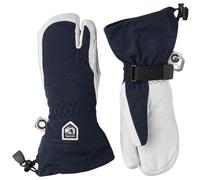 Hestra Heli Ski, Guantes de esquí 3 dedos, Mujer, Azul marino 9 Navy/Offwhite