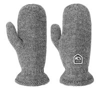 HESTRA Manoplas Basic Wool Mujer/Hombre - guantes de mujer hombre con forro otoño/invierno - 6 HS gris