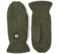 Hestra Manoplas Basic Wool Mujer/Hombre - guantes de mujer hombre con forro otoño/invierno - 10 HS verde oliva