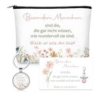 Hestya Personas Especiales Regalo de Ánimo Compañeros Regalo de Despedida Ángel de la Guarda Ángel de la Suerte Llavero Bolsa de Cosméticos Regalo de Agradecimiento para Novia Hermana Abuela Mamá