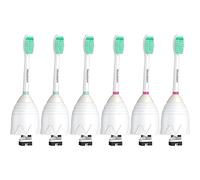 Hesubam Cabezales de repuesto para cepillos de dientes eléctricos Philips Sonicare E-Series atornillados y recambios para HX7022, HX7023, cerdas azules suaves medianas, paquete de 6