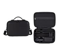 Hesupy Funda de transporte de viaje para Insta360 X6, bolsa de almacenamiento de gran capacidad, organizador de viaje portátil, impermeable, funda protectora rígida con correa para el hombro para