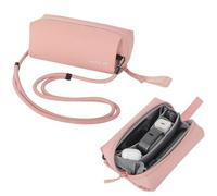 Hesupy Funda de transporte universal para DJI Pocket 3, para estabilizador de cardán de mano OSMO, para Insta360 X5, GO 3S/GO3, bolsa de almacenamiento portátil para cámara, organizador de viaje, Pink