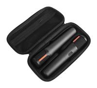 Hesupy PartyBox - Funda de transporte para micrófono inalámbrico JBL PartyBox con dos micrófonos portátiles, bolsa de viaje para receptores, adaptadores, baterías AA, organizador de cargador, color