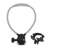 Hesupy Soporte de cuello para Insta360 Luna Ultra, soporte de correa de pecho en primera persona con doble puerto de zapata fría, manos libres, POV/Vlog Video Selfie, soporte para collar para cámara