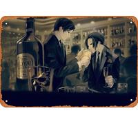 Hetalia: Axis Powers, China (Hetalia), Macao (Hetalia), póster de anime para decoración de pared del hogar, letrero de metal retro de 20 x 30 cm