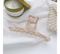 HETAN 2022 Pearl Large Alloy Hairpin Retro Hairpin Clip para el tocado de mujer Accesorios para el peinado, 6