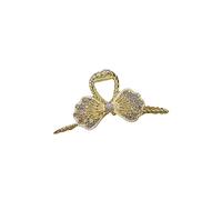 HETAN Casual Moda Oro Recorte Diamante Arco Damas Regalo de cumpleaños Mujeres Peinado Accesorios,1