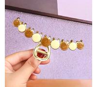 HETAN Clip de peinado de metal grande a la moda para mujer, aceite de goteo de galvanoplastia, elegante clip de tiburón, clip de agarre, 02 horquilla