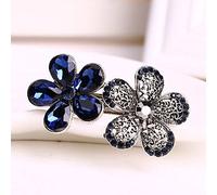 HETAN Clips de peinado de cristal de moda Horquillas de peinado de primavera vintage Pasadores de flores de hoja Sombreros de mujer elegantes, 1