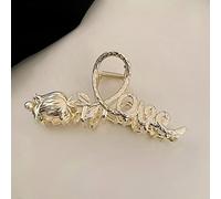 HETAN Girl Pearl Tulip Flower peinado Garra peinado Accesorios Metal Grab Clip peinado Clip Shark Clip en el 2022, Gold2