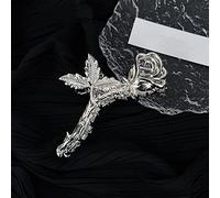 HETAN Irregular ahueca hacia fuera las garras del peinado del metal de Rose Pinza al aire libre para las muchachas de las mujeres Joyería de moda, B 11.3CMX5.5CM