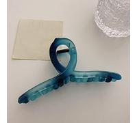 HETAN Moda Casual Peinado de gran tamaño Clip Acrílico Frosted Cross Board Peinado Clip Peinado Accesorios,Azul