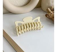 HETAN Moda Marrón Frosted Ladies Peinado Accesorios Clips de Color Sólido Grandes Vintage Ladies Peinado Clips,5