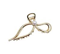 HETAN Moda metal retro perla arco peinado garra temperamento tocado cola de caballo peinado clip peinado accesorios mujeres, 01