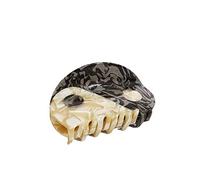 HETAN Moda Retro Headwear Semicírculo Yin Yang Peinado Clip Mujer Peinado Accesorios Accesorios,A
