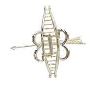 HETAN One Arrow Through the Cloud Arrow Fashion Casual Metal Grabber horquilla Accesorios,01