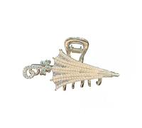 HETAN Único Paraguas Rhinestone Pearl Grab Clip Femenino Cola de Caballo Garra Clip Accesorios peinado Clip, 01