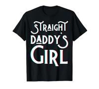 Heterosexual Daddy'S Girl Día del Padre Papá Hombres Hombre Niñas Amor Camiseta gráfica económica, Hombre, Negro, L