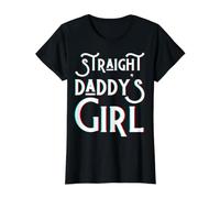 Heterosexual Daddy'S Girl Día del Padre Papá Hombres Hombre Niñas Amor Camiseta gráfica económica, Mujer, Negro, XL