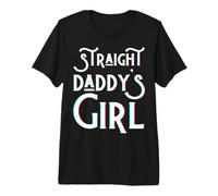 Heterosexual Daddy'S Girl Día del Padre Papá Hombres Hombre Niñas Amor Camiseta Premium