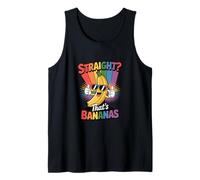 ¿Heterosexual? Eso es plátano Divertido LGBTQ Pride Rainbow Banana Camiseta sin Mangas