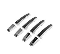 HETEVSCCK Cubierta De La Manija De La Puerta Del Coche Para Land Rover Para Range Rover Para Vogue Para Evoque Sport Para Discovery 5 L405 LHD Solo(Black Silver)