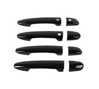 HETEVSCCK Cubierta De Panel Para Manija De Puerta Exterior De Auto, Color Negro Brillante De ABS Para Mazda 2 Demio 3 5 6 8 CX3 CX5 CX8 CX9 MX5(2 Smart Holes RHD)