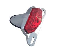 HETEVSCCK Luz Freno Trasera Trasera LED para Motocicleta para Triumph para British para Cafe para Racer Luz(Black Red)