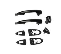 HETEVSCCK Manija Puerta Coche Para Alfa Para Romeo Para Giulietta Para Mito 1 Par Manijas Negras Para Puertas Delanteras 2156145296 156145295