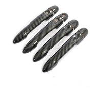 HETEVSCCK Manija Puerta Coche Para Renault Para Megane 3 MK3 III 2008 2009 2010 2011 2012 2013 2014 2016 Embellecedor De Manija De Puerta(4Dr 1 key 2 buttons)