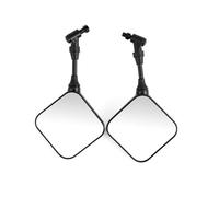 HETEVSCCK Negro Dual Sport Motocicleta Espejo Retrovisor Espejos Laterales para Suzuki DR 200 250 DR350 350 DRZ 400 650 DR650 2PCSlot