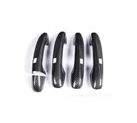 HETEVSCCK Para A B C E S CLA CLS EQA EQB EQC W205 4 Puertas 5 Piezas LHD/RHD 2014-ON Embellecedor De Cubierta Manija Puerta Fibra Carbono Seca Completa(RHD four hole)