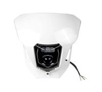 HETEVSCCK Para Dirt Bike 125 150 200 250 300 350 450 500 Faro LED Motocicleta Haz Alto/bajo Con Ojos De Ángel DRL
