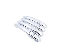 HETEVSCCK Para Renault Para Scenic II 2003 2004 2005 2006 2007 2008 2009 Cubierta Manija Puerta Cromada ABS (1 Button 4 Door)