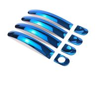 HETEVSCCK Para VW Para Amarok Para Pick-Up Para Touran MK1 Para Caddy Para Multivan Para Transporter T5 T6 Para Caravelle Cubierta Embellecedora Manija Puerta (Handle Steel Blue)