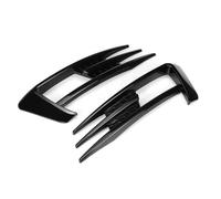 HETEVSCCK Para VW Para Golf 7 MK7 2014-2017 Parachoques Delantero Luz Lateral Capó Marco De Entrada De Aire Cubierta De Luz Antiniebla Rejilla (Glossy Black)