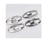 HETEVSCCK Para X-trail T32 Para Xtrail 2014-2021 Cubierta De Manija Puerta Estilo Coche Manija Puerta Embellecedor Cuenco Accesorios Acero Inoxidable (Plata)