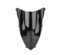 HETEVSCCK Protector Parabrisas Doble Burbuja Motocicleta Parabrisas para Ducati para Panigale 1199 899 1199S 1199R 2011-2015 2016 2017 Cubierta Protectora(Black)