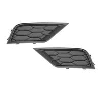 HETEVSCCK Rejilla De Luz Antiniebla Delantera Para VW Para Tiguan MK2 2017 2018 2019 2020 2021 Con Orificio Para Sensor 5NG853666C 5NG853665C (Black)