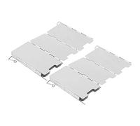 HETHLIF Chafer Wind Guard, Camping Kitchen Essentials Bloqueador de Viento con 2 Tableros de Viento para Estufa y 2 Bolsas de Tela Tablero de para Estufa de Aleación de Aluminio para Viajes de Camping