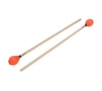 HETHLIF Mazos de Marimba, Mazos de Batería Mallets Timpani con el de Arce Cabezal de Hilo Partes de Marimba, de Tambor para Tocar la Percusión (ORANGE)