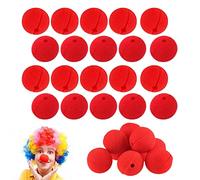 Heting-YQ 30 Piezas Nariz de Payaso Roja Narices de Payaso Rojo Nariz de Espuma Rojas Circo para Traje de Fiesta de Disfrazar en Halloween Navidad Carnaval