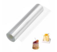 Heting-YQ Acetato Repostería 20cm x 10m Rollo de Acetato Transparente Lámina para Bordes de Tartas para Mousse Pasteles y Postres