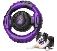 HETOO Juguetes indestructibles para perros, juguetes masticables para perros para masticadores agresivos, juguete duradero para perros para aburrimiento, juguetes de nailon y goma para perros medianos
