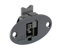 HETTICH 9115217 Slide-Line 55 Plus - Guía para puertas correderas interiores (plástico antracita, plata)