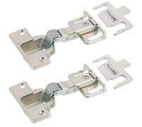 HETTICH France SAS 72134 FIA40012, ET 58272134 - Kit de repuesto de bisagras para puerta de frigorífico, 2 unidades, taza de 35 mm, profundidad de 12,8 mm, compatible con Bosch, Siemens, Neff, Lamona